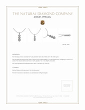 0.35 Ct. Natural Diamond Pave Pendant, 18K White Gold Appraisal