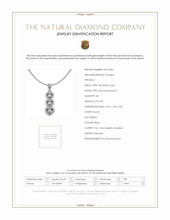 0.35 Ct. Natural Diamond Pave Pendant, 18K White Gold Scan Report