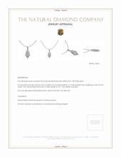 0.43 Ct. Natural Diamond Pave Pendant, 18K White Gold Appraisal