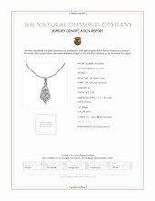 0.43 Ct. Natural Diamond Pave Pendant, 18K White Gold Scan Report