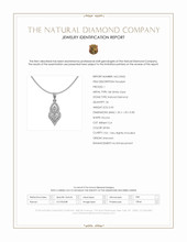 0.43 Ct. Natural Diamond Pave Pendant, 18K White Gold Scan Report