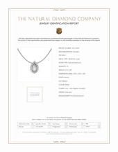 0.85 Ct. Natural Diamond Pave Pendant, 18K White Gold Scan Report