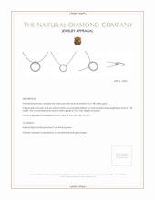 1.98 Ct. Natural Diamond Pave Pendant, 18K White Gold Appraisal