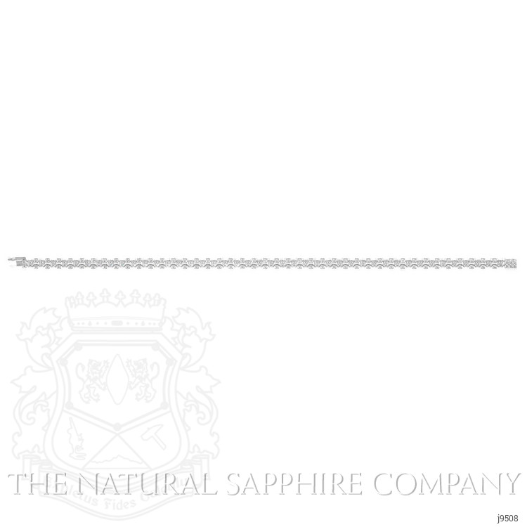 2.57 Ct.Tw. Natural Diamond Pave Bracelet, 18K White Gold