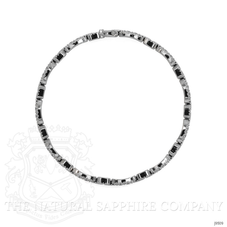 3.96 Ct.Tw. Natural Diamond Pave Bracelet, 18K White Gold