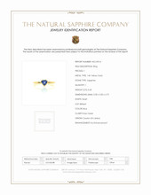 0.45 Ct. Blue Sapphire Solitaire Ring, 14K Yellow Gold Scan Report
