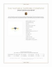 0.45 Ct. Blue Sapphire Solitaire Ring, 14K Yellow Gold Scan Report