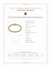 1.24 Ct.Tw. Ruby Natural Diamond Bezel Bracelet, 18K Yellow Gold Scan Report
