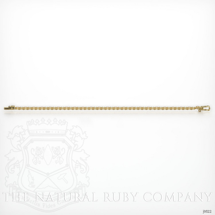 1.24 Ct.Tw. Ruby Natural Diamond Bezel Bracelet, 18K Yellow Gold
