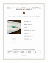 0.52 Ct. Emerald Ring, Platinum 950 Scan Report