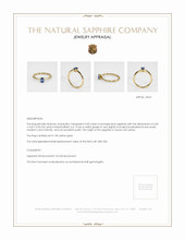 0.50 Ct. Sapphire Solitaire Ring, 14K Yellow Gold Appraisal