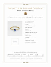 0.50 Ct. Sapphire Solitaire Ring, 14K Yellow Gold Scan Report