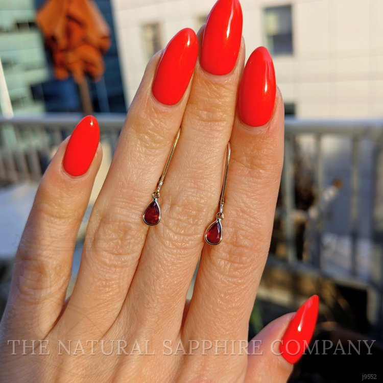 0.90 Ct.Tw. Ruby Bezel Earrings, 14K Yellow Gold