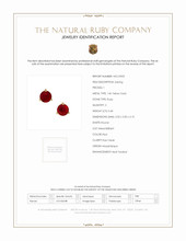 0.40 Ct.Tw. Ruby Studs Earrings, 14K Yellow Gold Scan Report