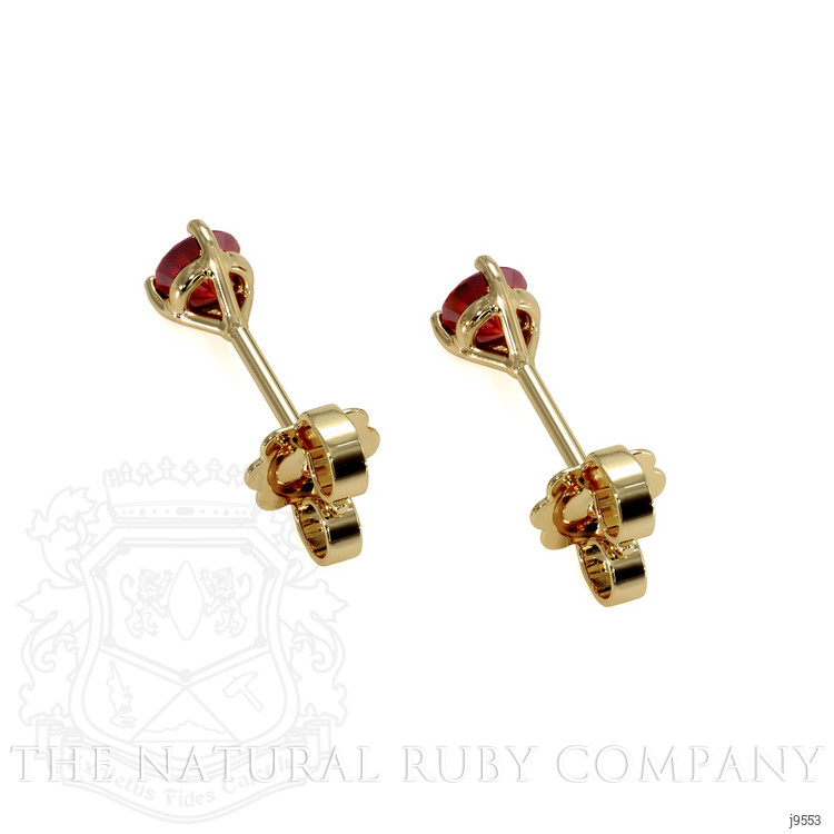 0.40 Ct.Tw. Ruby Studs Earrings, 14K Yellow Gold