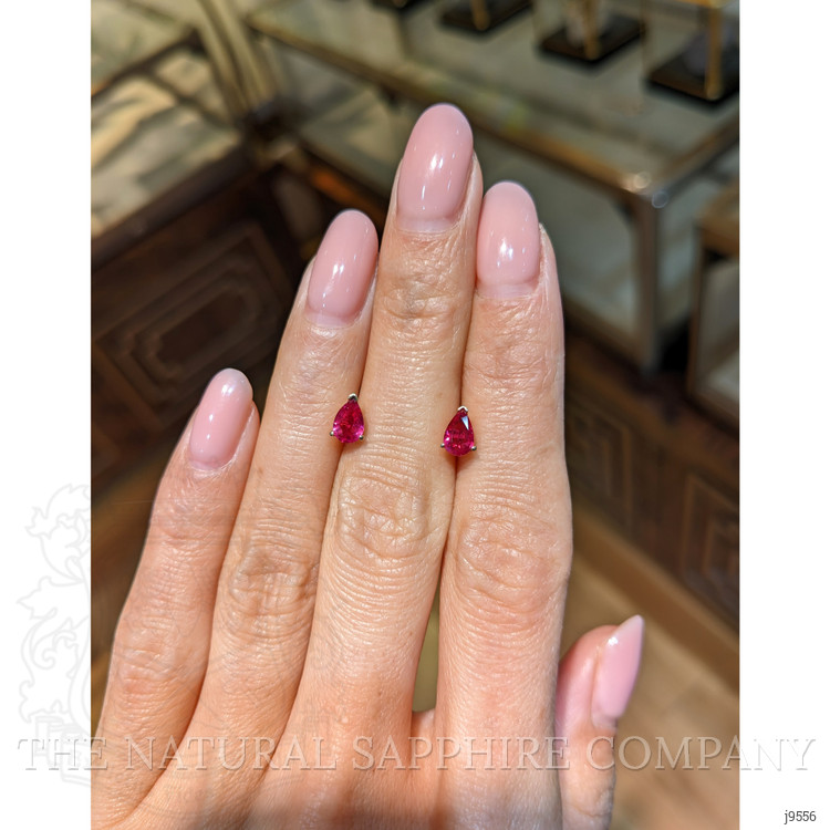 0.90 Ct.Tw. Ruby Studs Earrings, 14K Yellow Gold