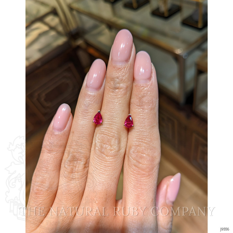 0.90 Ct.Tw. Ruby Studs Earrings, 14K Yellow Gold