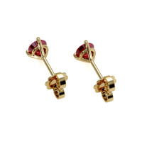 0.95 Ct.Tw. Ruby Studs Earrings, 14K Yellow Gold Image