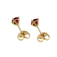 0.65 Ct.Tw. Ruby Studs Earrings, 14K Yellow Gold Image