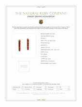 0.44 Ct.Tw. Ruby Hoops Earrings, 14K Yellow Gold Scan Report
