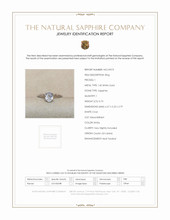0.73 Ct. Sapphire Solitaire Ring, 14K White Gold Scan Report