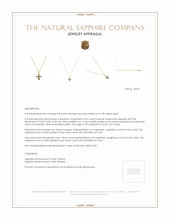 0.32 Ct. Sapphire Sapphire Bezel Pendant, 18K Yellow Gold Appraisal