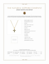 0.32 Ct. Sapphire Sapphire Bezel Pendant, 18K Yellow Gold Scan Report