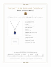 1.86 Ct. Color Change Sapphire Solitaire Pendant, 14K White Gold Scan Report