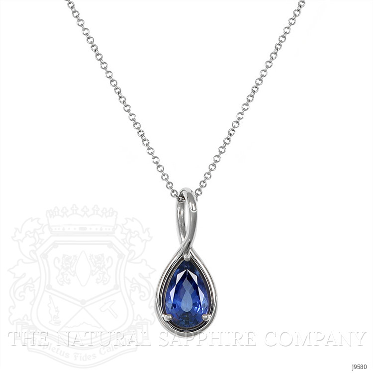 1.86 Ct. Color Change Sapphire Solitaire Pendant, 14K White Gold