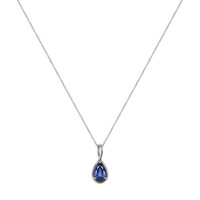 1.86 Ct. Color Change Sapphire Solitaire Pendant, 14K White Gold Image