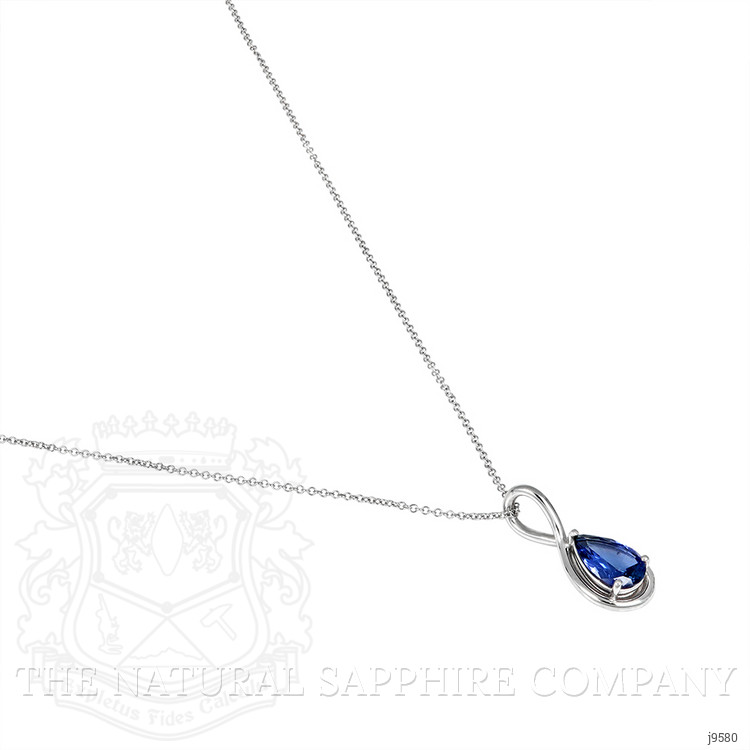 1.86 Ct. Color Change Sapphire Solitaire Pendant, 14K White Gold