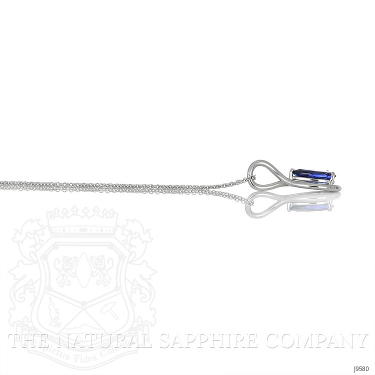 1.86 Ct. Color Change Sapphire Solitaire Pendant, 14K White Gold