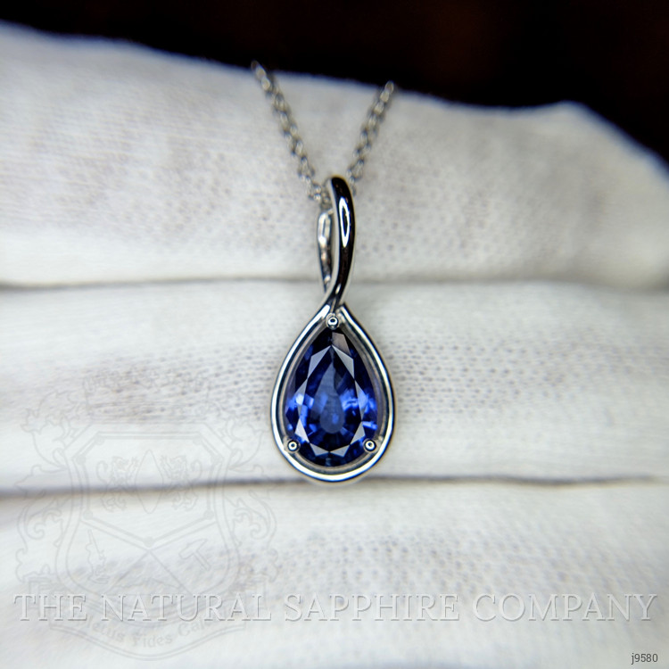 1.86 Ct. Color Change Sapphire Solitaire Pendant, 14K White Gold