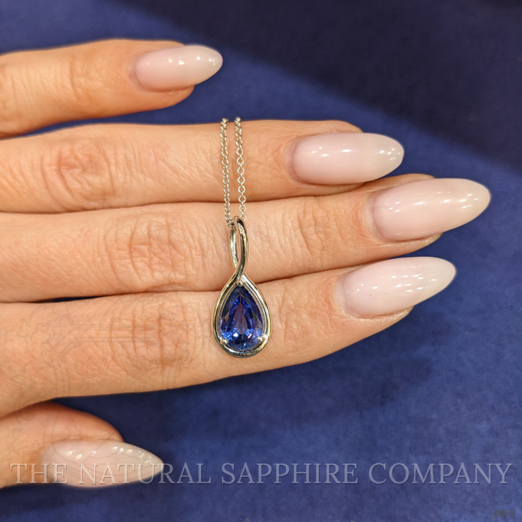 1.86 Ct. Color Change Sapphire Solitaire Pendant, 14K White Gold