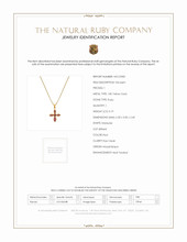 0.19 Ct. Ruby Bezel Pendant, 18K Yellow Gold Scan Report