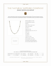 5.85 Ct. Blue Sapphire Bezel Necklace, 18K Yellow Gold Scan Report