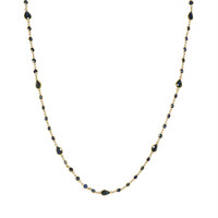 5.85 Ct. Blue Sapphire Bezel Necklace, 18K Yellow Gold Video