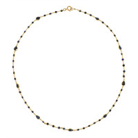 5.85 Ct. Blue Sapphire Bezel Necklace, 18K Yellow Gold Image