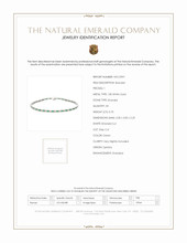 0.70 Ct.Tw. Emerald Bezel Bracelet, 18K White Gold Scan Report