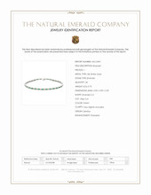 0.70 Ct.Tw.Total Carat Weight Emerald Bezel Bracelet, 18K White Gold Scan Report