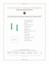 2.68 Ct.Tw.Total Carat Weight Emerald Hoops Earrings, 14K White Gold Scan Report