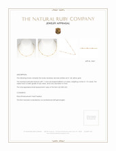1.75 Ct. Ruby Bezel Necklace, 14K Yellow Gold Appraisal
