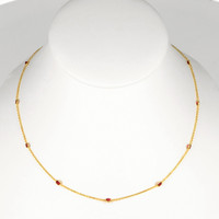 1.75 Ct. Ruby Bezel Necklace, 14K Yellow Gold Video