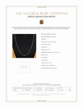 1.59 Ct. Ruby Bezel Necklace, 14K White Gold Scan Report