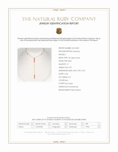 2.39 Ct. Ruby Accent Stones Necklace, 14K Yellow Gold Scan Report