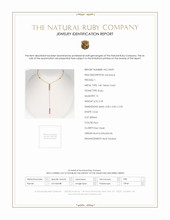 2.39 Ct. Ruby Accent Stones Necklace, 14K Yellow Gold Scan Report