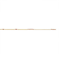 2.39 Ct. Ruby Accent Stones Necklace, 14K Yellow Gold Image