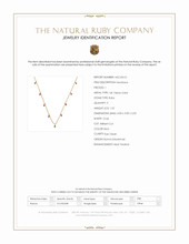 1.52 Ct. Ruby Bezel Necklace, 14K Yellow Gold Scan Report