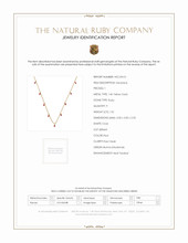 1.52 Ct. Ruby Bezel Necklace, 14K Yellow Gold Scan Report