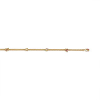 1.52 Ct. Ruby Bezel Necklace, 14K Yellow Gold Image
